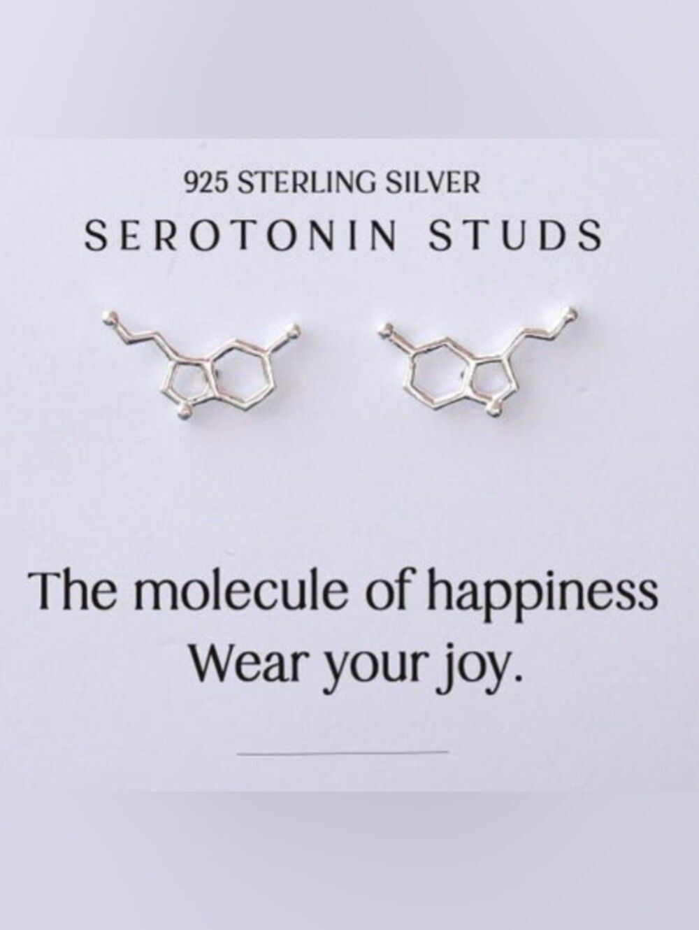 Serotonin Earrings Sterling Silver